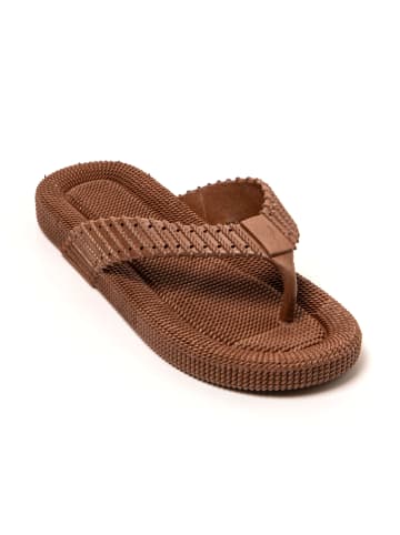 Brasileras Zehentrenner "Sandito" in Braun