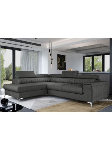 MF Design Lauryn Recamiere Links in Anthrazit -  (L) 205 x (B) 278 x (H) 92 cm