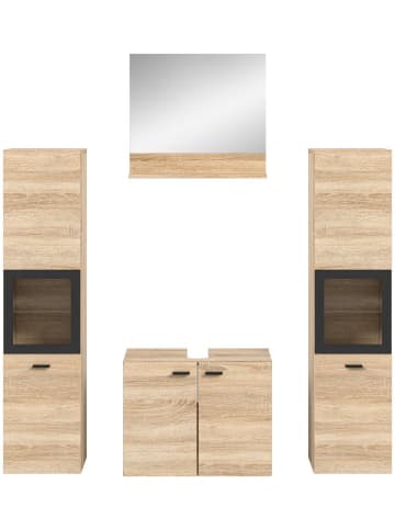 ebuy24 Badmöbelset Boston Eiche 137 x 33 cm