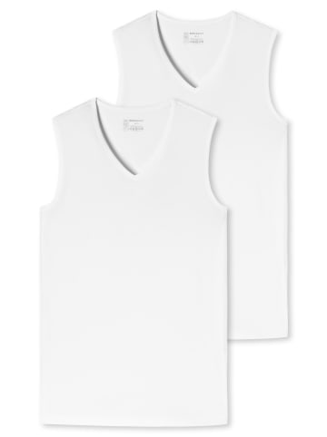 Schiesser T-Shirt 2er Pack in Weiß