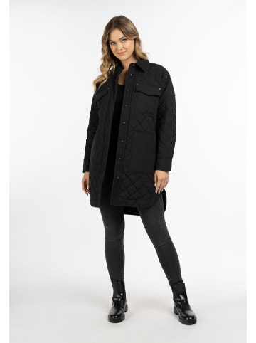 DreiMaster Damen Baumwolljacke Mit Leichter Wattierung in Schwarz