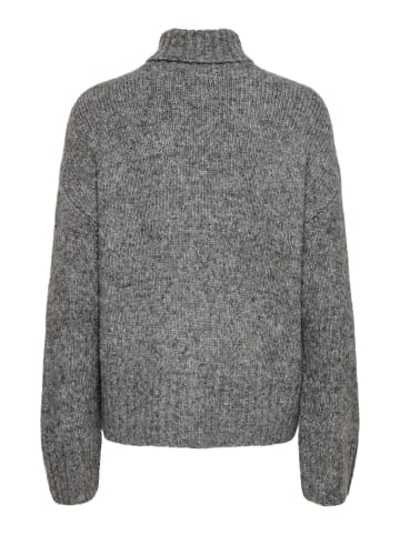 JDY Strickpullover in Medium Grey Melange
