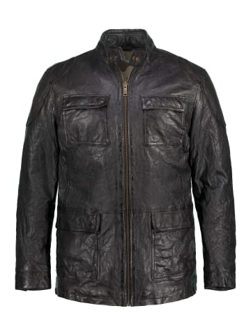 JP1880 Lederjacke in schwarzbraun