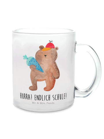 Mr. & Mrs. Panda Tasse Bär Schultüte mit Spruch in Transparent
