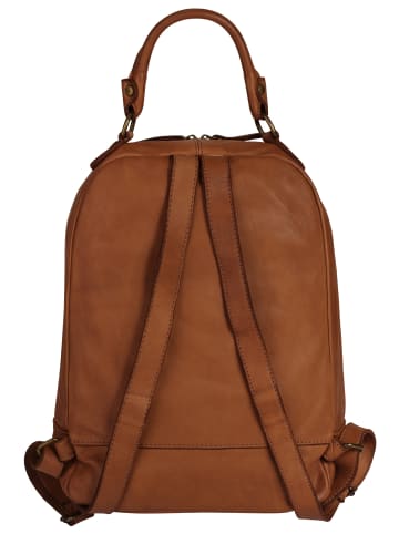 Samantha Look Rucksack echt Leder in cognac