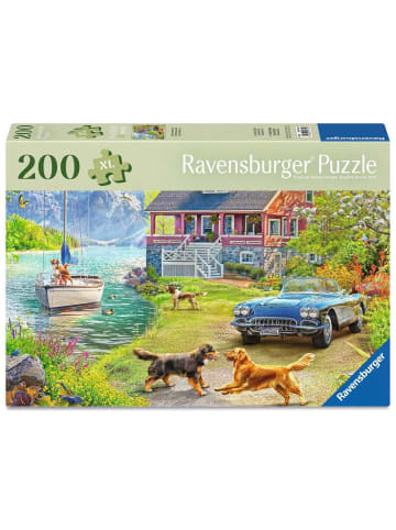 Ravensburger Puzzle 200 Teile Erwachsenenpuzzle 200 Teile - Sommerhaus am See 9-99 Jahre in bunt