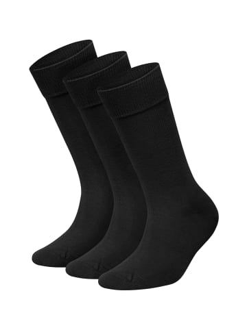 DillySocks 3er-Pack Socken One Color Smooth in Smooth Night Black