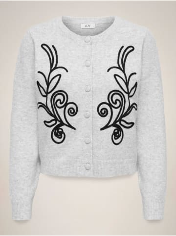 JDY Strickjacke in Light Grey Melange