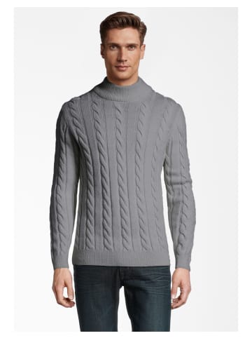 Steffen Klein Stickpullover Soft Touch in grau