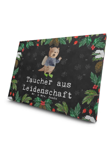 Mr. & Mrs. Panda Adventskalender Taucher Leidenschaft mit Spruch in Kreidetafel