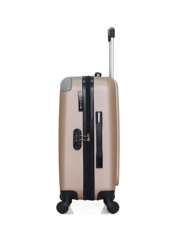 WAVE PARIS Hartschalen Handgepäck CONGO in Beige (37L)