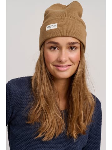 Oxmo Beanie OXBiene 21300548-ME Strickmütze mit Logobadge in Braun