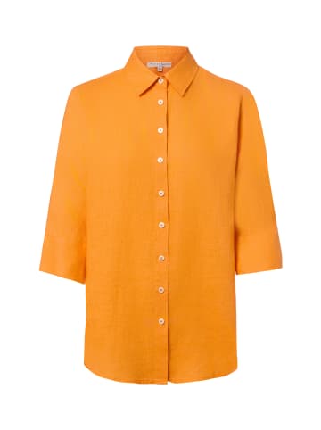 Marie Lund Leinenbluse Rihab in orange - 0050