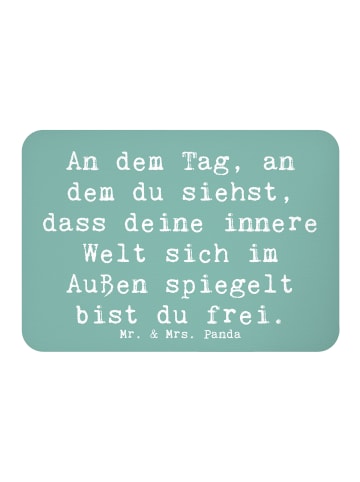 Mr. & Mrs. Panda Kühlschrankmagnet Spruch Selbstreflexion Freihe... in Meeresbrise