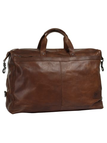 Bodenschatz Reisetasche echt Leder in cognac