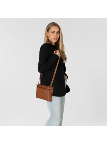 Greenburry Colombiana Umhängetasche Leder 22 cm in nougat