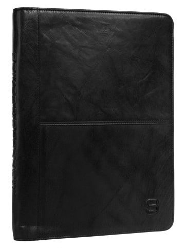 SPIKES & SPARROW Dokumententasche NOTEBOOK COVER echt Leder in schwarz