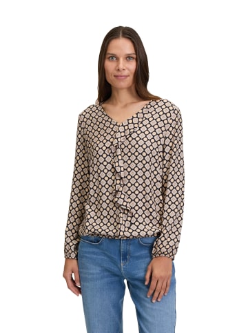 CARTOON Blusenshirt mit Volant in Blue/Rosé