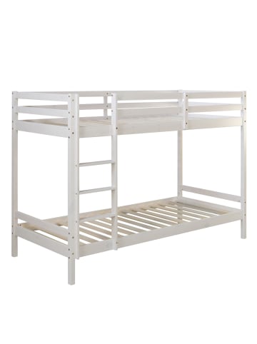 Homestyle4u Etagenbett in Weiß 90x200 cm