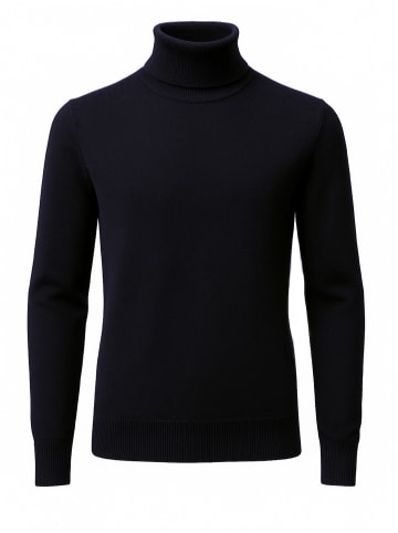 CASH-MERE.CH Rollkragen Pullover in Marine Blau