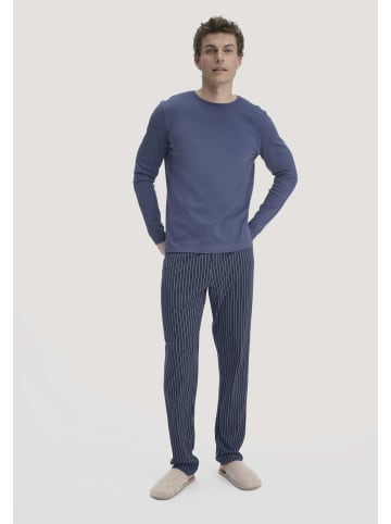 Hessnatur Langarm-Schlafshirt in indigo blau