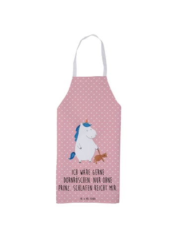 Mr. & Mrs. Panda Schürze Einhorn Teddy mit Spruch in Rot Pastell