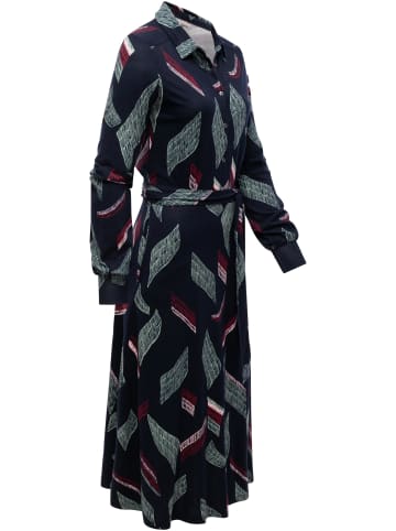 ragwear Blusenkleid Plantee Print in Navy