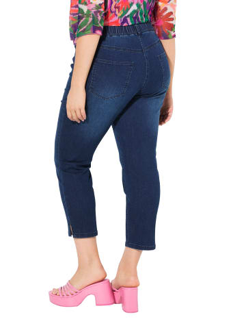 Ulla Popken Jeggings in dark blue denim