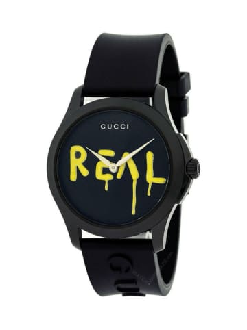 Gucci Uhr aus Edelstahl Model YA1264017