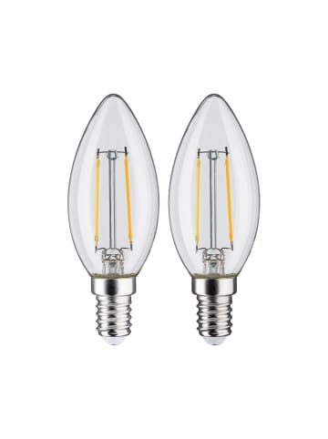 paulmann LED Fil 2er Kerzen 250lm E14 2700K klar 2,7W 230V F