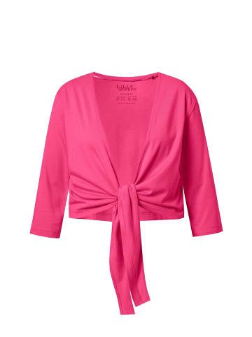 Ulla Popken Shirtjacke in magentapink