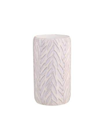 Chic Antique Vase Blattmuster in Grau