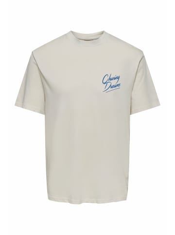 Only&Sons Rundhals T-Shirt für Damen in hell-grau