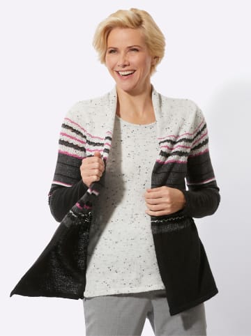 WITT WEIDEN 2-in-1-Pullover in anthrazit-erika-geringelt