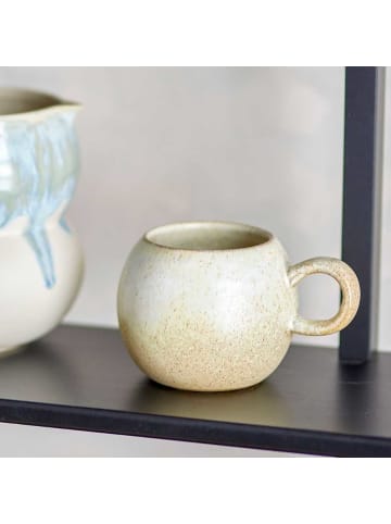 Bloomingville JUMBO Becher PAULA Beige Weiß mit Henkel