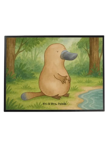 Mr. & Mrs. Panda Schreibunterlage Schnabeltier Mut Design ohne S... in Weiß