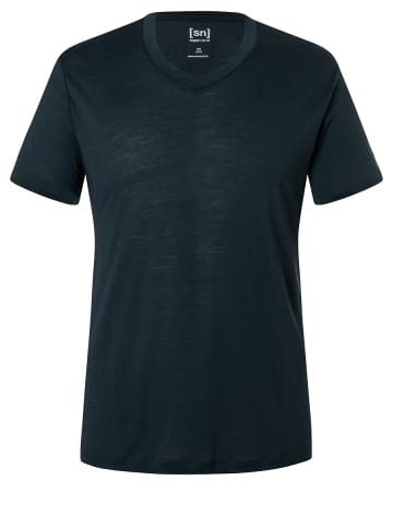 super.natural Merino T-Shirt in blau