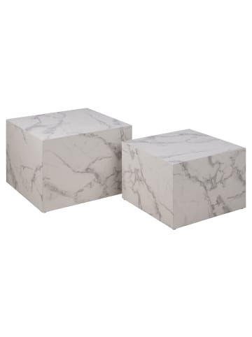 ebuy24 Couchtisch Dice Weiß 58 x 58 cm