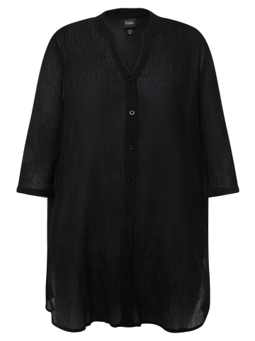 Ulla Popken Hemdbluse in schwarz