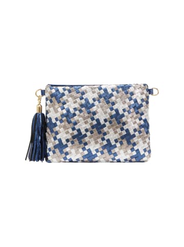 faina Women Shoulder Bag in White Blue