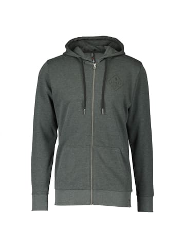 SCOTT M CASUAL L/SL ZIP HOODY in Grau