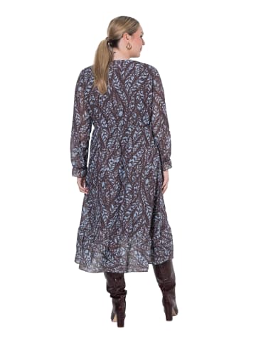 Midikleid in haselnussbraun