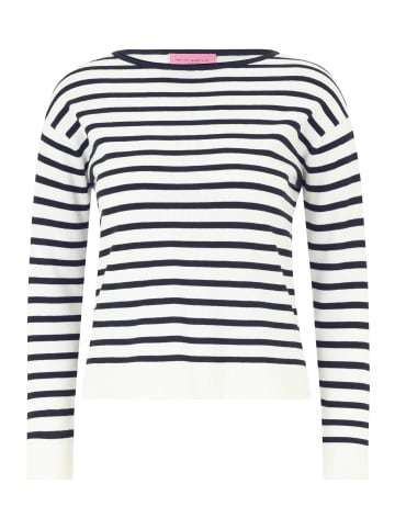 Betty Barclay Basic-Strickpullover mit Ringel in Patch Cream/Dark Blue