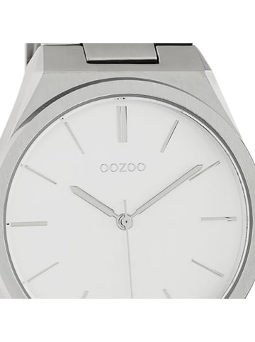 Oozoo Analog-Armbanduhr Oozoo Timepieces silber groß (ca. 40mm)