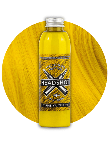 Headshot vegane Haarfarbe Yippie Ya Yellow 150 ml semipermanente Haartönung