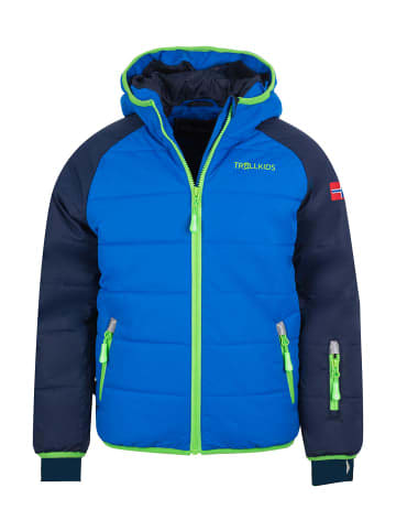 Trollkids Skijacke Winterjacke "Hafjell XT" in Marineblau / Mittelblau / Grün