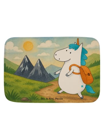 Mr. & Mrs. Panda Badezimmerteppich Einhorn Bergsteiger Design oh... in Weiß