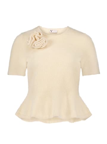 Vera Mont Strickpullover mit Rundhalsausschnitt in Champagne Sorbet
