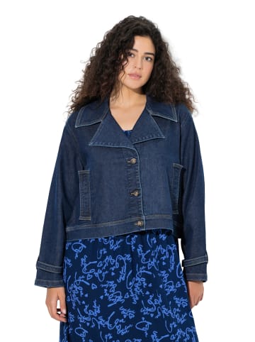Ulla Popken Jeansjacke in blue denim