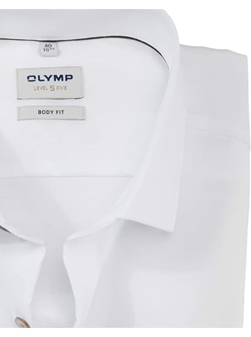 OLYMP  Langarm Business Hemd für Herren in weiss